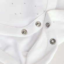 Load image into Gallery viewer, White Animal Print Short Sleeve Baby Bodysuits 5 Pack