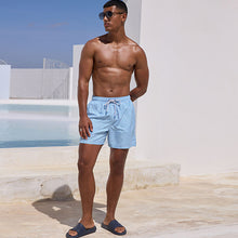 Load image into Gallery viewer, Lilac Purple Fish Conversational Printed Swim Shorts