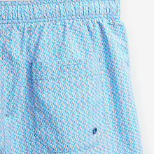 Load image into Gallery viewer, Lilac Purple Fish Conversational Printed Swim Shorts