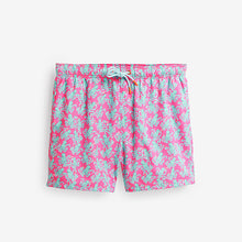 Load image into Gallery viewer, Pink Octopus Conversational Printed Swim Shorts