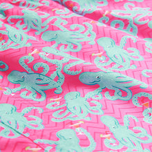 Load image into Gallery viewer, Pink Octopus Conversational Printed Swim Shorts