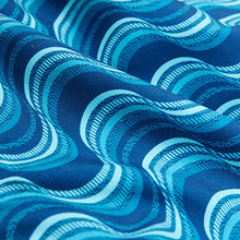 Load image into Gallery viewer, Light Blue Wave Printed Swim Shorts