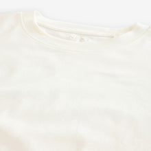 Load image into Gallery viewer, White Oversized Relaxed Fit Boxy Heavyweight Crew Neck T-Shirt