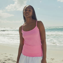 Load image into Gallery viewer, Fluoro Pink Thin Strap Vest