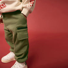 Load image into Gallery viewer, Ecru Monster Truck Back Print Sweatshirt and Utility Joggers