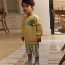 Load image into Gallery viewer, Yellow Sweatshirt and Shorts Set (3mths-6yrs)