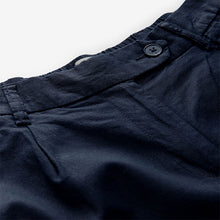 Load image into Gallery viewer, Navy Stay Smart Wide Leg Linen Rich Trousers