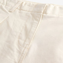 Load image into Gallery viewer, Ivory 100% Cotton Barrel Leg Chinos Trousers
