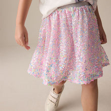 Load image into Gallery viewer, Pink Sequin Skirt (3-12yrs)