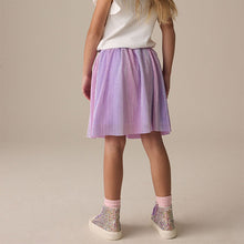 Load image into Gallery viewer, Lilac Purple Rainbow Metallic Skirt (3-12yrs)