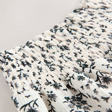 Load image into Gallery viewer, Black/White Floral Textured Frill Skirt (3-12yrs)