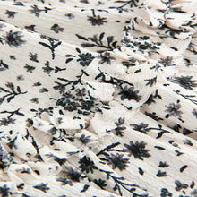 Load image into Gallery viewer, Black/White Floral Textured Frill Skirt (3-12yrs)