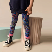Load image into Gallery viewer, Black Colourful Splat Printed Leggings (3-12yrs)