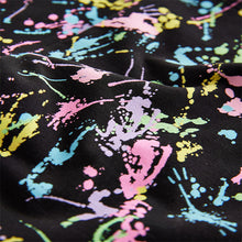 Load image into Gallery viewer, Black Colourful Splat Printed Leggings (3-12yrs)