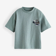 Load image into Gallery viewer, Black/White Short Sleeve T-Shirts 4 Pack