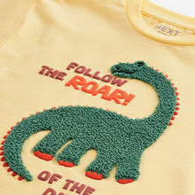 Load image into Gallery viewer, Yellow Short Sleeve Appliqué T-Shirt