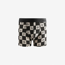 Load image into Gallery viewer, Black & White Tile Print 4 pack Trunks Boxers