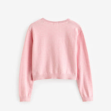 Load image into Gallery viewer, Pink Button Up Cardigan (3mths-12yrs)