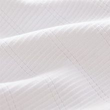 Load image into Gallery viewer, White Textured Short Sleeve Quarter Zip Polo Shirt