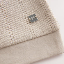 Load image into Gallery viewer, Stone Textured Short Sleeve Quarter Zip Polo Shirt