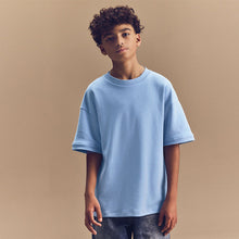 Load image into Gallery viewer, Light Blue Relaxed Fit Heavyweight T-Shirt (3-9yrs)