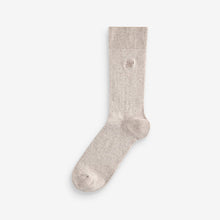 Load image into Gallery viewer, Blue/Grey/Green 8 Pack Embroidered Lasting Fresh Socks