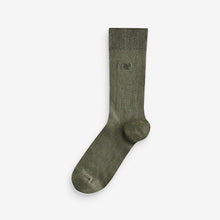 Load image into Gallery viewer, Blue/Grey/Green 8 Pack Embroidered Lasting Fresh Socks