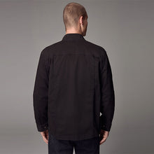 Load image into Gallery viewer, Black Zip Through Funnel Jacket