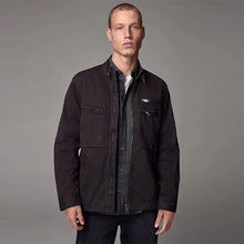 Load image into Gallery viewer, Black Zip Through Funnel Jacket