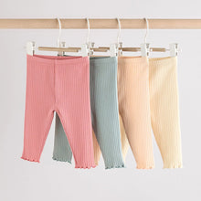 Load image into Gallery viewer, Blue/Pink Baby Leggings 4 Pack (0-12mths)