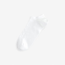 Load image into Gallery viewer, White Active Low Rise Trainers Socks 5 Pack