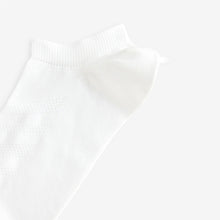 Load image into Gallery viewer, White Active Low Rise Trainers Socks 5 Pack
