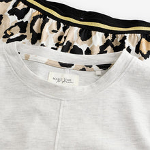 Load image into Gallery viewer, Cream Leopard Short Sleeve Pyjamas