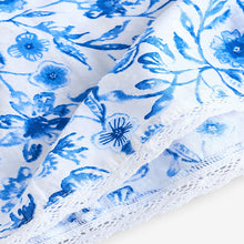Load image into Gallery viewer, Blue Floral Printed Ruffle Summer Dress (4-12yrs)