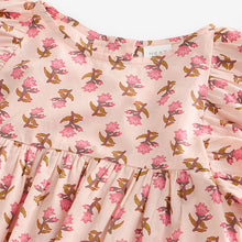 Load image into Gallery viewer, Pink Printed Ruffle Summer Dress (3-12yrs)
