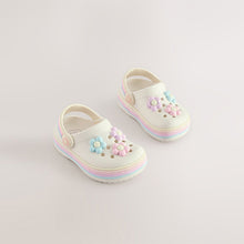 Load image into Gallery viewer, White Daisy Light Up Clogs