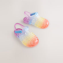 Load image into Gallery viewer, Rainbow Jelly Sandals
