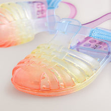 Load image into Gallery viewer, Rainbow Jelly Sandals