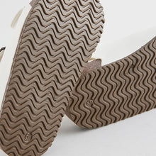 Load image into Gallery viewer, Neutral White Standard Fit (F) Corkbed Two Strap Sandals