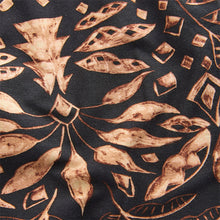 Load image into Gallery viewer, Black Leaf Print Jersey Joggers