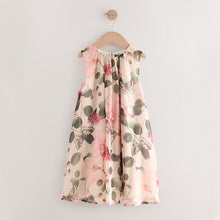 Load image into Gallery viewer, Cream Floral Kew Collection Chiffon Dress (3-12yrs)