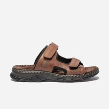 Load image into Gallery viewer, Mules Man Scratch Top Brown Leather