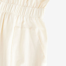 Load image into Gallery viewer, Cream 100% Cotton Summer Midi T-Shirt Dress