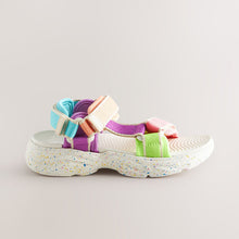Load image into Gallery viewer, Bright Chunky Touch and Close Fastening Trekker Sandals