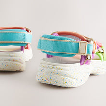 Load image into Gallery viewer, Bright Chunky Touch and Close Fastening Trekker Sandals