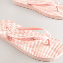 Load image into Gallery viewer, Pink Marble Flip Flops