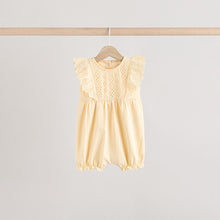 Load image into Gallery viewer, Tonal Pink Broderie 3 Pack Baby Rompers