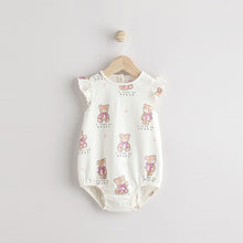 Load image into Gallery viewer, White I Love My Mummy Baby Bloomer Romper