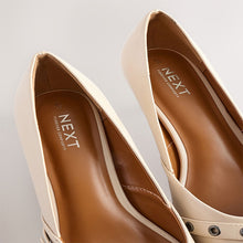 Load image into Gallery viewer, Bone Standard Fit Forever Comfort® Point Toe Eyelet Buckle Low Courts