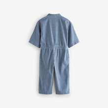 Load image into Gallery viewer, Blue Stripe Boilersuit (3-12yrs)
